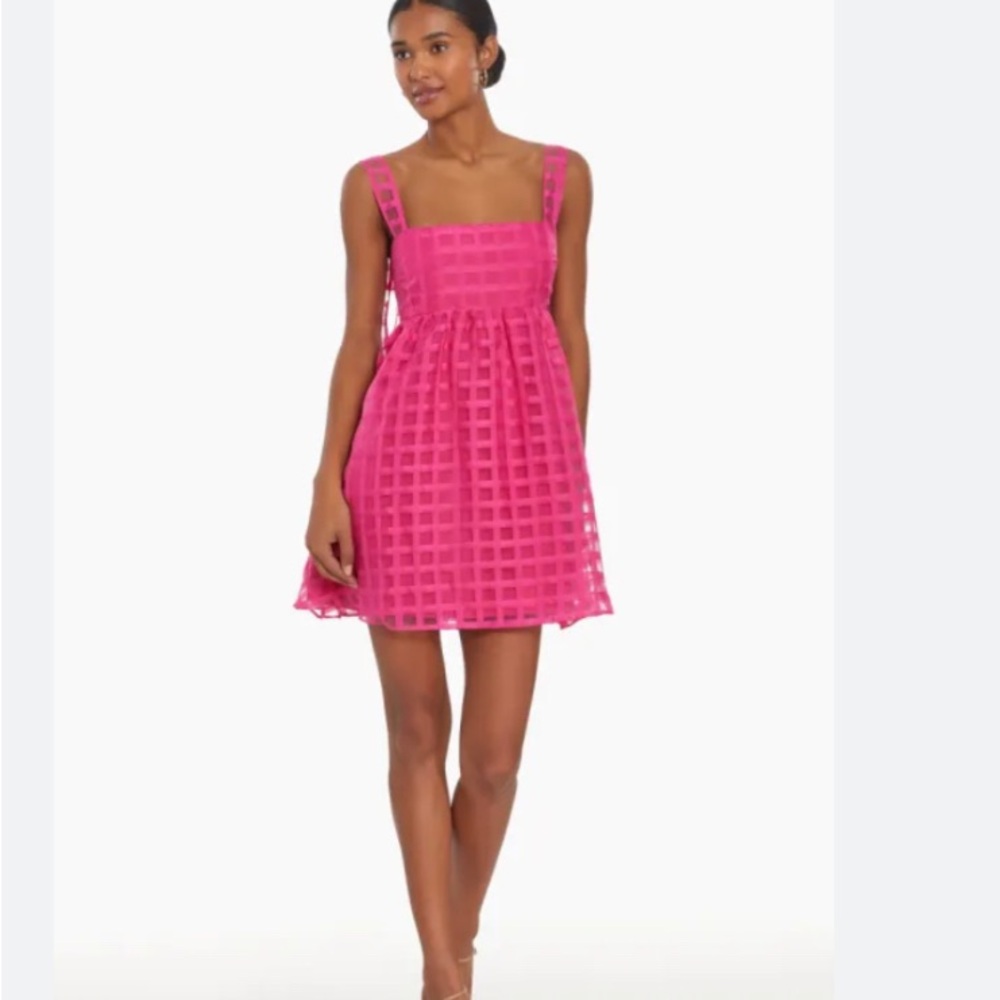 Amanda Uprichard Russo Pink Mini Dress
